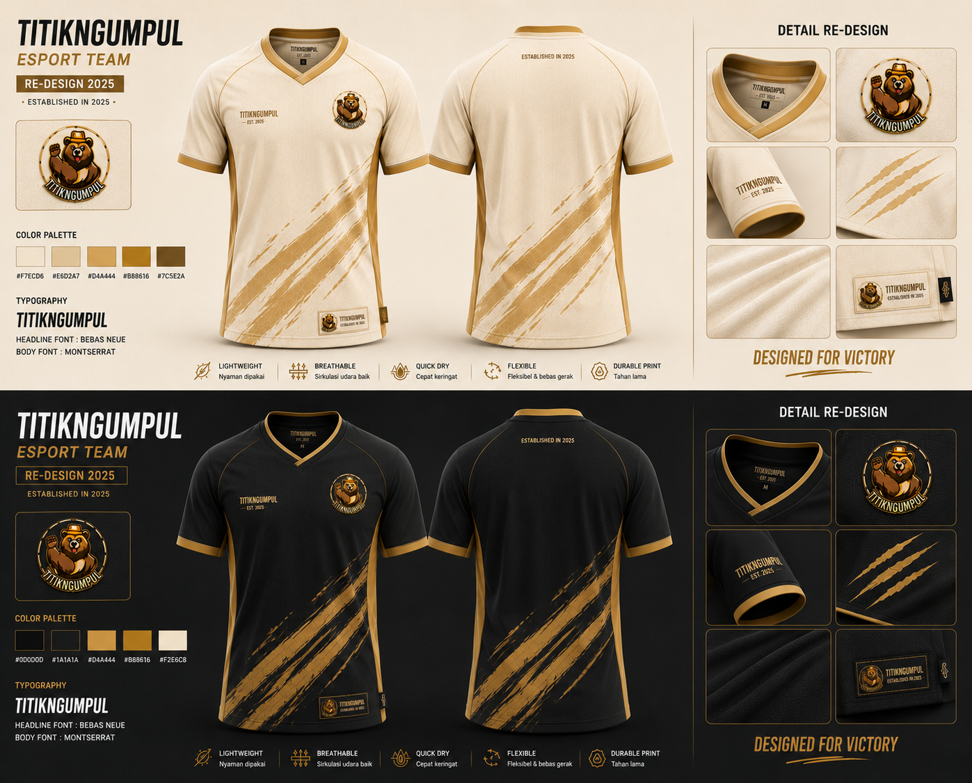 TitikNgumpul collar jersey